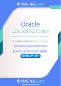 Oracle 1Z0-1050-20 Dumps - The Best Way To Succeed in Your 1Z0-1050-20 Exam