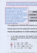UNISA ECS2602 2021 Assignment 03 - suggested answers