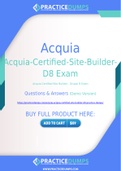 Acquia-Certified-Site-Builder-D8 Dumps - The Best Way To Succeed in Your Acquia-Certified-Site-Builder-D8 Exam