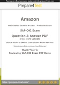 Amazon Professional Certification - Prepare4test provides SAP-C01 Dumps