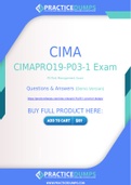 CIMA CIMAPRO19-P03-1 Dumps - The Best Way To Succeed in Your CIMAPRO19-P03-1 Exam