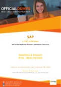 C_SAC_2102 Exam Questions - Verified SAP C_SAC_2102 Dumps 2021