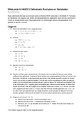 5 HAVO wiskunde A | Oefentoets Hoofdstuk 11 Formules en Variabelen | Getal & Ruimte deel 3 