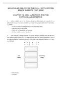 CHAPTER 19 CELL JUNCTIONS AND THE EXTRACELLULAR MATRIX_ MOLECULAR BIOLOGY OF THE CELL, SIXTH EDITION BRUCE ALBERTS TEST BANK QUESTIONS WITH ANSWER KEY