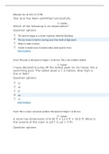 (WEEKS 1 & 2)American Military University SCIN 131 SCIN131 Weeks 1 & 2  Quiz - Completed