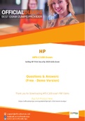HP5-C10D Exam Questions - Verified HP HP5-C10D Dumps 2021