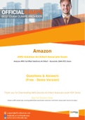 AWS-Solution-Architect-Associate Exam Questions - Verified Amazon AWS-Solution-Architect-Associate Dumps 2021