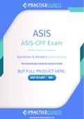 ASIS-CPP Dumps - The Best Way To Succeed in Your ASIS-CPP Exam
