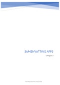 KTF5 - samenvatting KERN & AFP