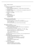 Samenvatting van alle R-functies en klein stukje JASP dat nodig is voor het tentamen van statistisch redeneren en wetenschapsfilosofie van jaar 2.