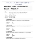 Walden University - NRNP 6635-9 , NRNP 6635-F-9 EXAM WEEK 11 LATEST 2021