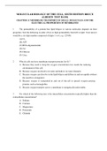 CHAPTER 11 MEMBRANE TRANSPORT OF SMALL MOLECULES AND THE ELECTRICAL PROPERTIES OF MEMBRANES_ MOLECULAR BIOLOGY OF THE CELL, SIXTH EDITION BRUCE ALBERTS TEST BANK QUESTIONS WITH ANSWER KEY