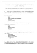 CHAPTER 12 INTRACELLULAR COMPARTMENTS AND PROTEIN SORTING_ MOLECULAR BIOLOGY OF THE CELL, SIXTH EDITION BRUCE ALBERTS TEST BANK QUESTIONS WITH ANSWER KEY