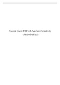 Focused Exam: UTI with Antibiotic Sensitivity (Subjective Data)