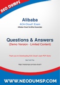 Updated Alibaba ACA-Cloud1 PDF Dumps - New ACA-Cloud1 Questions