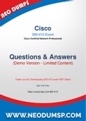 Updated Cisco 300-415 PDF Dumps - New 300-415 Questions