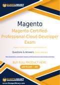 Magento-Certified-Professional-Cloud-Developer Dumps - You Can Pass The Magento-Certified-Professional-Cloud-Developer Exam On The First Try