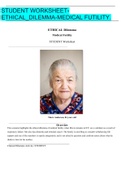 STUDENT WORKSHEET-ETHICAL_DILEMMA-MEDICAL FUTILITY./Mavis Anderson, 84 years old