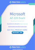Microsoft AZ-220 Dumps - The Best Way To Succeed in Your AZ-220 Exam