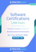 Software Certifications CABA Dumps - The Best Way To Succeed in Your CABA Exam