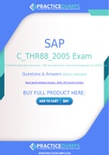 SAP C_THR88_2005 Dumps - The Best Way To Succeed in Your C_THR88_2005 Exam