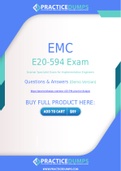 EMC E20-594 Dumps - The Best Way To Succeed in Your E20-594 Exam