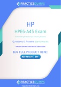 HP HPE6-A45 Dumps - The Best Way To Succeed in Your HPE6-A45 Exam