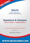 Updated Splunk SPLK-1002 PDF Dumps - New SPLK-1002 Questions