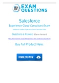 Experience-Cloud-Consultant Dumps Experience-Cloud-Consultant Exam Dumps Experience-Cloud-Consultant VCE Experience-Cloud-Consultant PDF Exam Questions (2021)