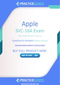 Apple SVC-16A Dumps - The Best Way To Succeed in Your SVC-16A Exam