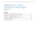 BMW Genoom - Zelfstudie aantekeningen + HC Week 4 - Universiteit Utrecht