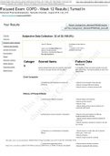 NURS 615 Focused Exam COPD Week 12 NURS 615 Shadow Health GRADED A+