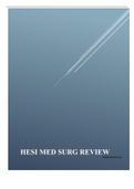 HESI MED SURG REVIEW