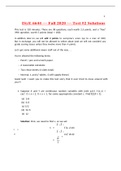 ISYE6644 Midterm II solutions B(Test 2 Solutions)FALL-2020 QUESTIONS AND ANSWERS