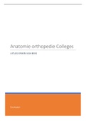 Kennistoets Orthopedie Anatomie & fysiologie 1