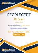 PEOPLECERT 99 Dumps - You Can Pass The 99 Exam On The First Try