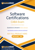 Software Certifications CABA Dumps - You Can Pass The CABA Exam On The First Try
