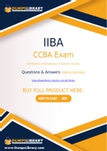 IIBA CCBA Dumps - You Can Pass The CCBA Exam On The First Try