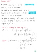 Quadratic Functions