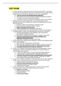 NURSING 250 -Exit Review - 180 Questions & Answers.