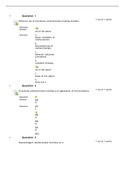 ABA 603 Week 3 Test- Questions and Answers/National University College