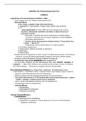 Exam (elaborations) Nursing 545 Pharmacology Exam 2 ASU (Nursing 545 Pharmacology Exam 2 ASU)