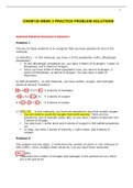 CHEM120 WEEK 3 PRACTICE PROBLEM SOLUTIONS:LATEST 2021 | CHAMBERLAIN COLLEGE OF NURSING