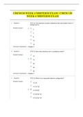 CHEM120 WEEK 4 MIDTERM EXAM CHEM 120 WEEK 4 MIDTERM EXAM:LATEST 2021 | CHAMBERLAIN COLLEGE OF NURSING