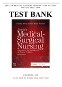 TEST BANK Lewis's Medical-Surgical Nursing: Assessment and Management of Clinical Problems 11th Edition. Chapter 1-68 Questions And Answers And Rationales 883 Pages