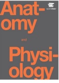 Anatomy and Physiology. Text Book. All 28 Chapters in 2456 Pages. Questions And Answers Content in the Document Description Below/ Rated A.