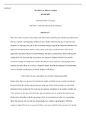 CHFD307 Child and adolescent development  3.docx  CHFD307  The Effects on children watching   pornography  American Public University   CHFD307: Child and adolescent development   ABSTRACT  Many have done research on the impact and clinical harm inflicted