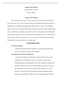 Campus  Cookie  Monster.docx    Campus Cookie Monster  American Public University BUSN 318 B001   Campus Cookie Monster  When creating a business plan, we need to decide which type of plan we are willing or need to start with. The two types of business pl