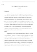 An  Approach  to  Motivation  and  Achievement  Psy101   Goals: An Approach to Motivation and Achievement  Psych 101   Introduction:  The purpose of this study was to check which goals are the central determinants of certain achievement patterns. This was