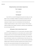 EDMG230  wk  3.docx    EDMG230  Michigan Dam Disaster and the Incident Command System  Week 3 Assignment  EDMG230 B002   What Happened?  May 19th 2020 was a day that left Michiganders believing that truly nothing worse could happen. Not only were inhabita